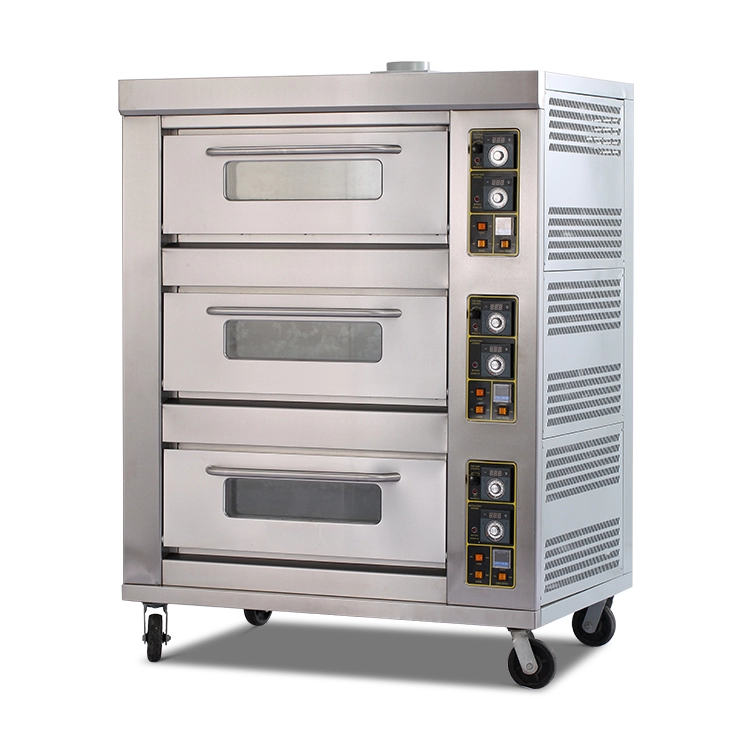 Comercial multifunción Fo3 cubiertas 9 bandejas Gas Pizza Ovenr equipo de cocina