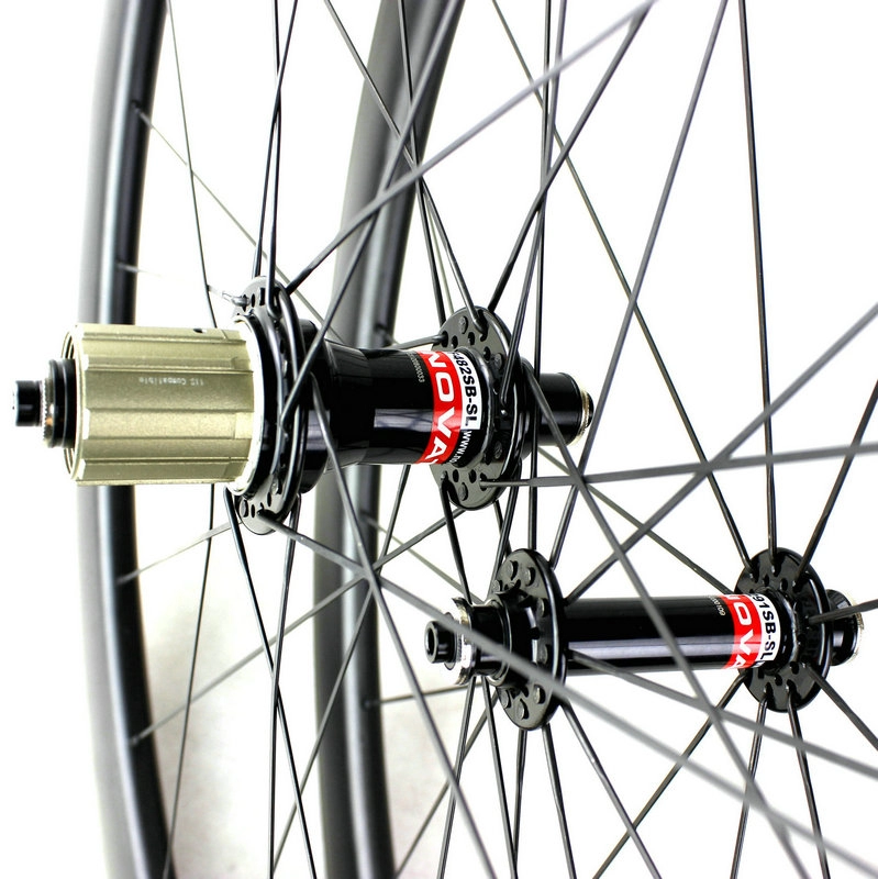 Novatec 291/482SL hub + Pillar 1420 radios ruedas de carbono para bicicleta de carretera personalizadas