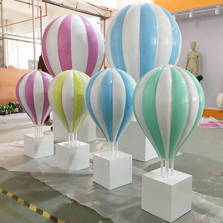 Accesorios de exhibición de ventana de tienda de globos de aire caliente