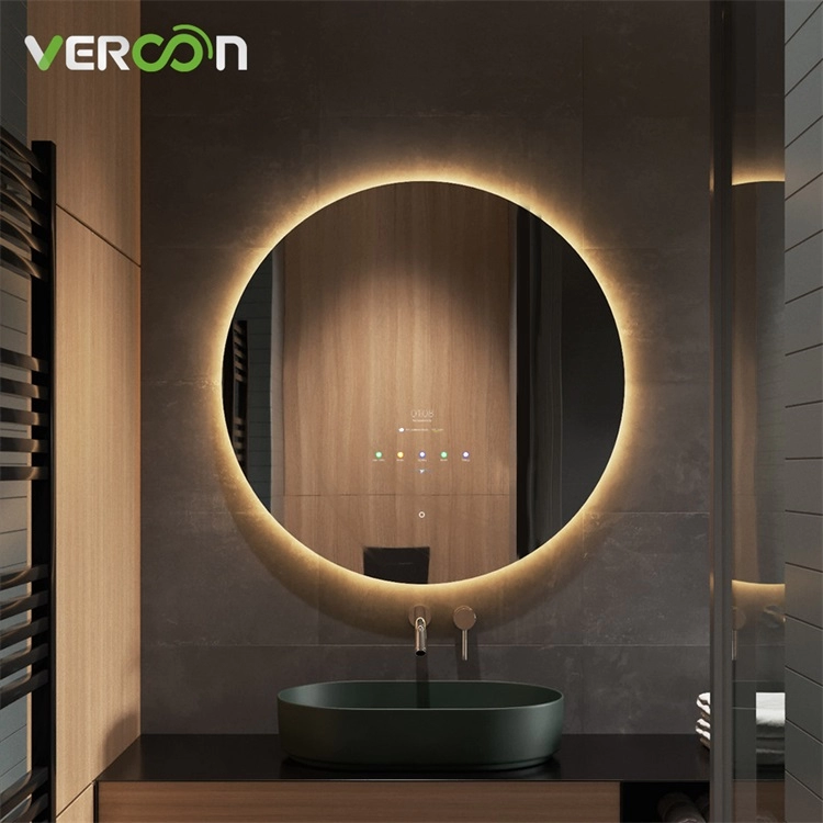Fábrica de espejos de baño inteligentes con espejo LED mágico inalámbrico TV