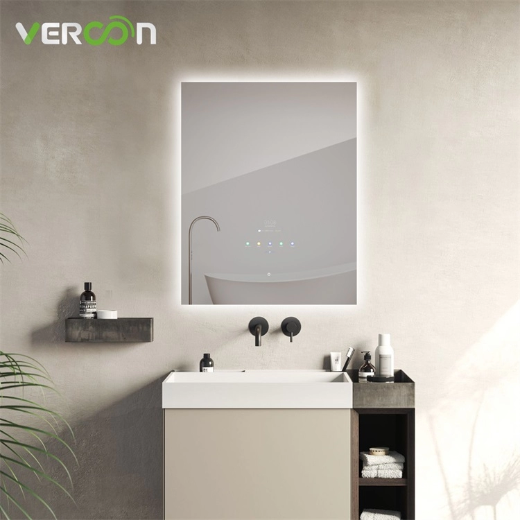 Espejo de baño inteligente con iluminación LED resistente al agua IP65 con altavoz Bluetooth