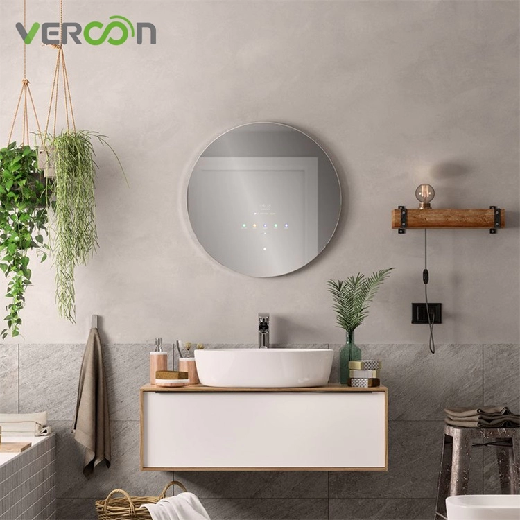 Espejo elegante de la vanidad moderna modificada para requisitos particulares del cuarto de baño de la placa base de la fábrica