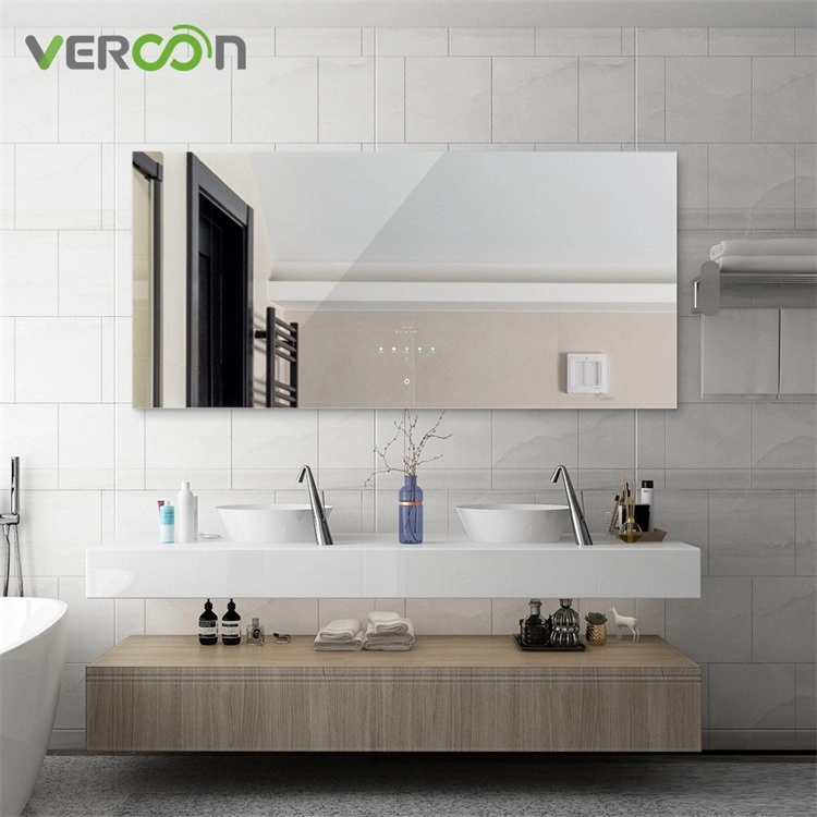 Vercon Smart Mirror Android OS 11 con pantalla táctil de 10,1 pulgadas, espejo de TV, espejo de baño
