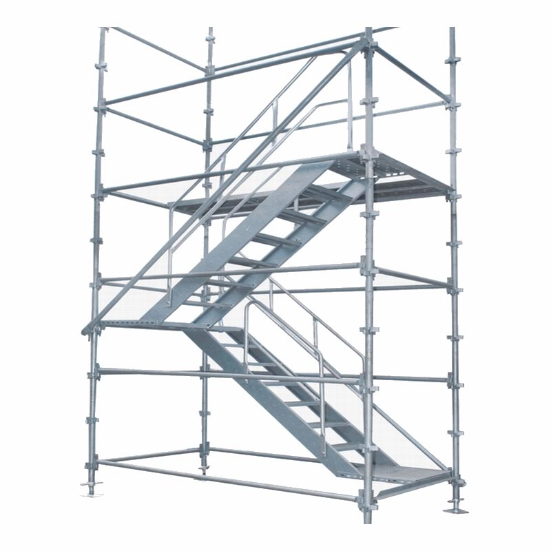 Escalera de acero galvanizado en caliente de 1,5 m para andamios del sistema Kwistage