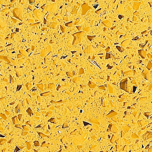 OP1802 Cuarzo artificial de color amarillo estelar para la parte superior de la cocina del gabinete