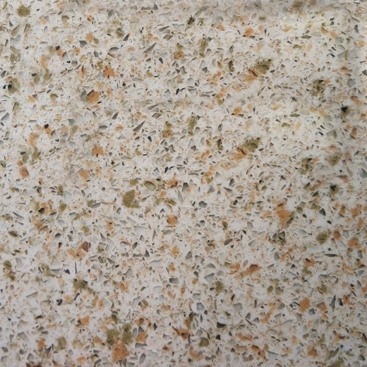 Producto de piedra artificial de cuarzo compuesto amarillo de nuez de pino OP5202