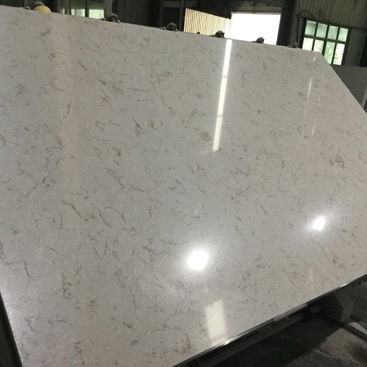 OP6014 fabricante de encimeras de resina de cuarzo de color gris Carrara
