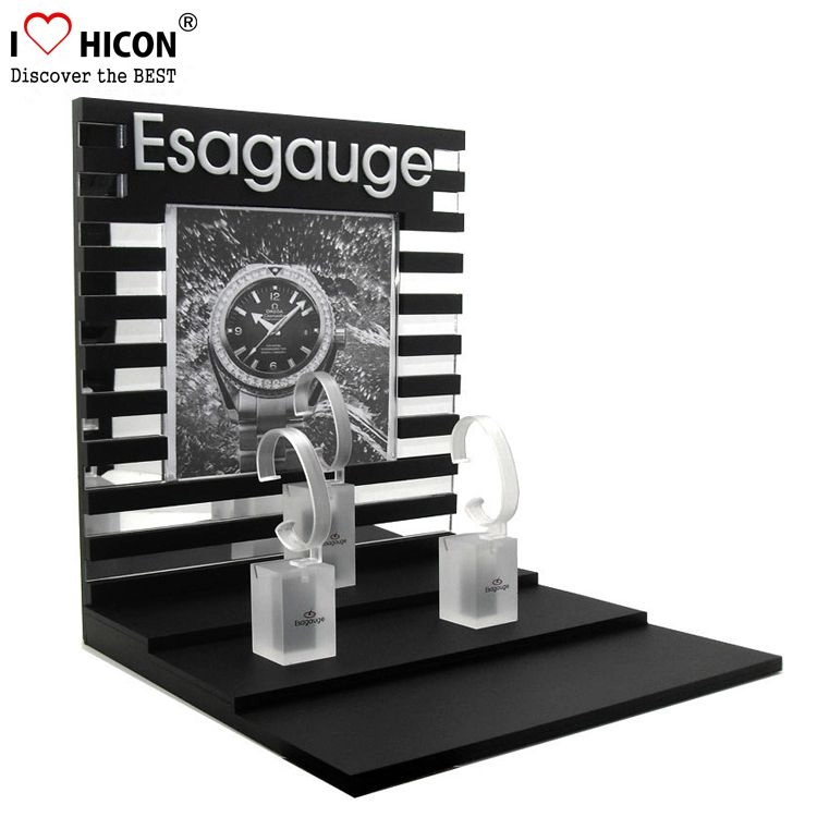 Inspire Customers - Soporte de exhibición para relojes de hombre, de madera, pequeño, para encimera