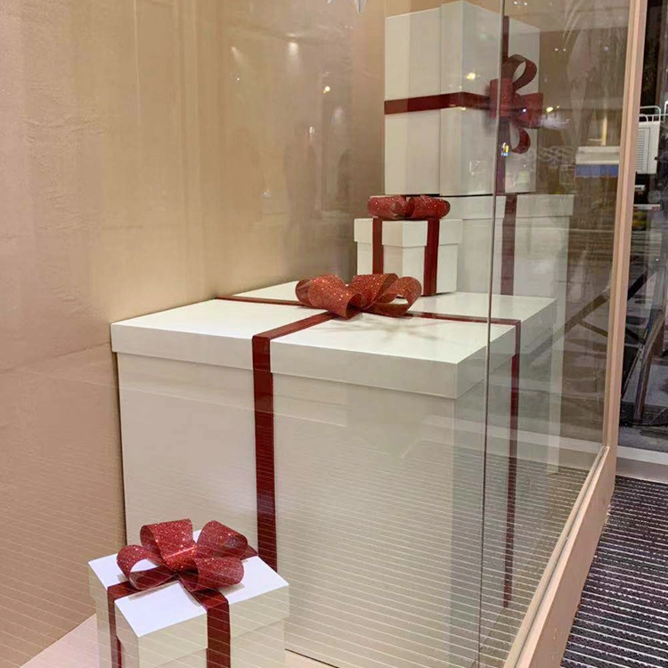 Caja de regalos visuales personalizada para accesorios de exhibición de escaparates minoristas