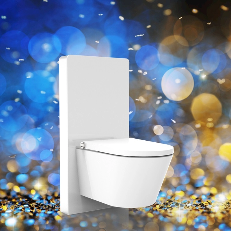Inteligente DUSCH WC ducha bidé Asiento de inodoro bidé blanco asiento de inodoro en diseño sin rebordes