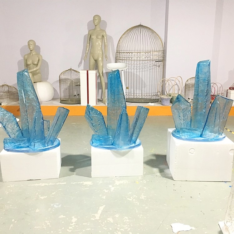 Accesorios de exhibición de iceberg transparente de invierno
