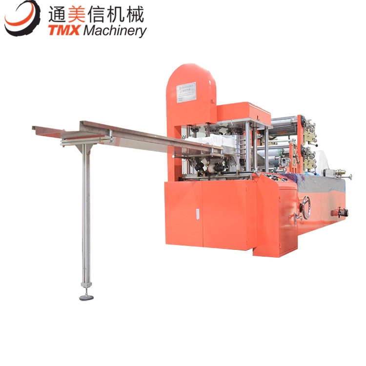 Máquina plegadora de papel para servilletas impresas