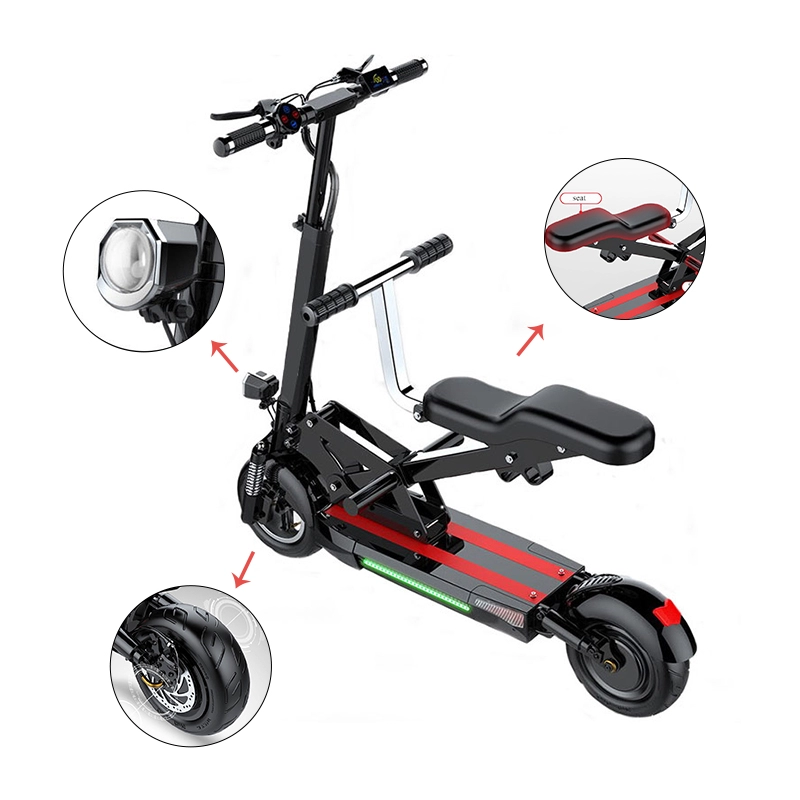 Gran oferta 2021, patinete eléctrico delantero plegable de 10 pulgadas, patinete eléctrico de 48v y 500w