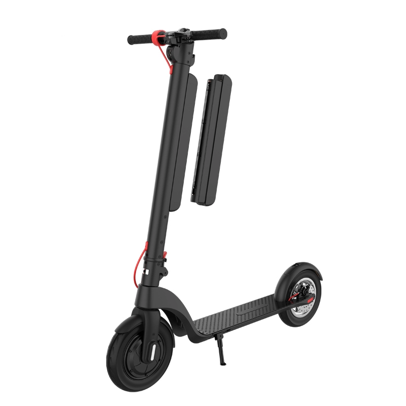 Patinete eléctrico portátil plegable con batería integrada de mayor alcance X8