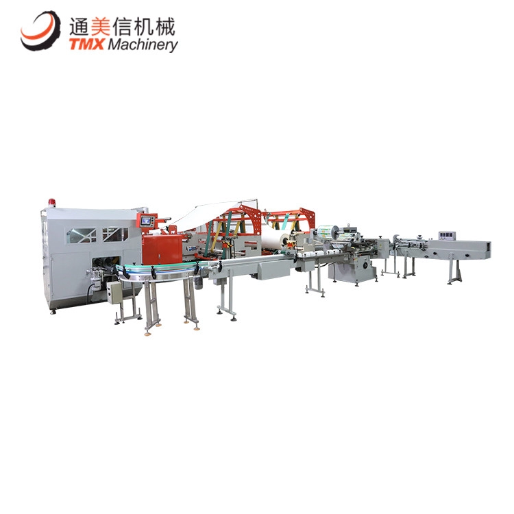 Línea de producción de máquinas rebobinadoras de papel higiénico de rollo grande JRT