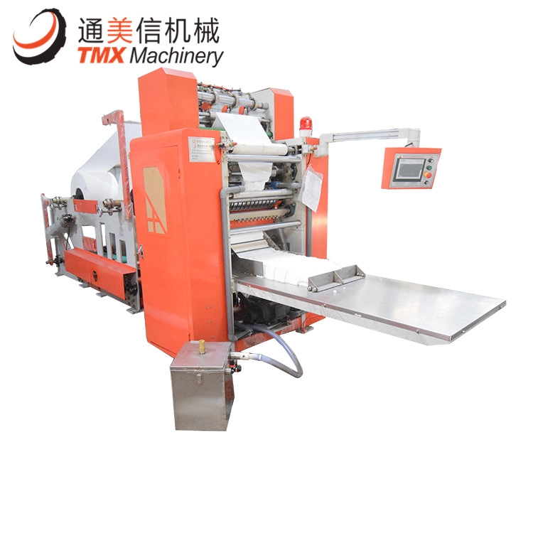 Máquina para fabricar papel toalla de mano plegada en V