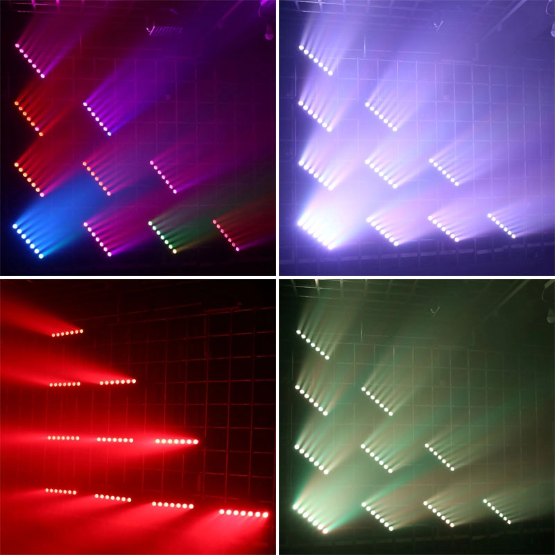 7X40W Pixel LED Bar Beam Luz principal móvil con anillo LED RGB
