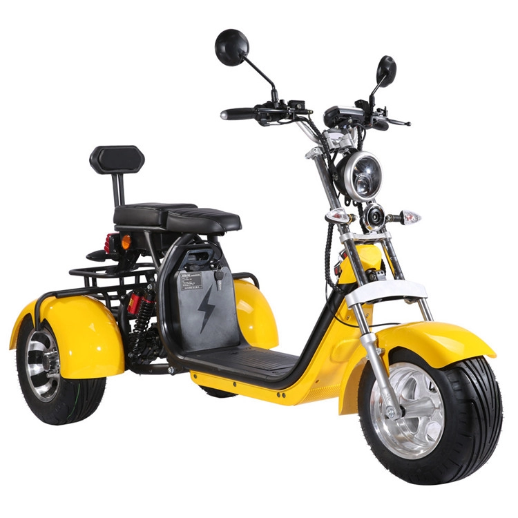 rueda potente de la motocicleta 3 de Citycoco de la vespa del triciclo del golf 2000w