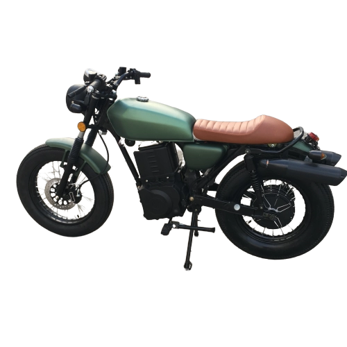 Motocicleta eléctrica retro CG de campo a través, motocicleta eléctrica de alta potencia para adultos