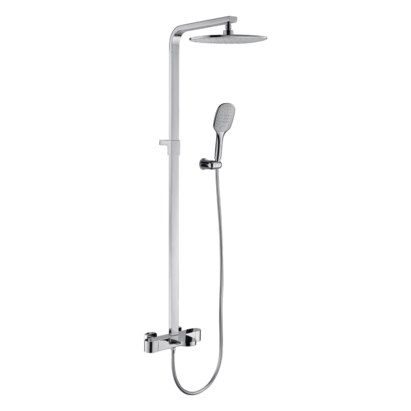 chrome cube brass thermostatic shower mixer_cube_chrome_thermostatic_shower_ mixer_Thermostatarmatur_Thermostaatkraan_NEUNAS_91315