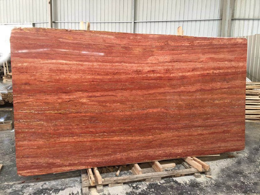 Red Travertine Slabs