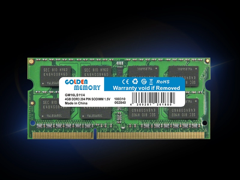 Venta al por mayor 1,35 V 1,5 V DDR3 Memoria RAM 8GB 1600MHz 1333MHz DDR 3 RAM 4GB Memoria SoDIMM para ordenador portátil