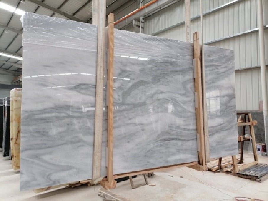 Cloud White Marble Slabs