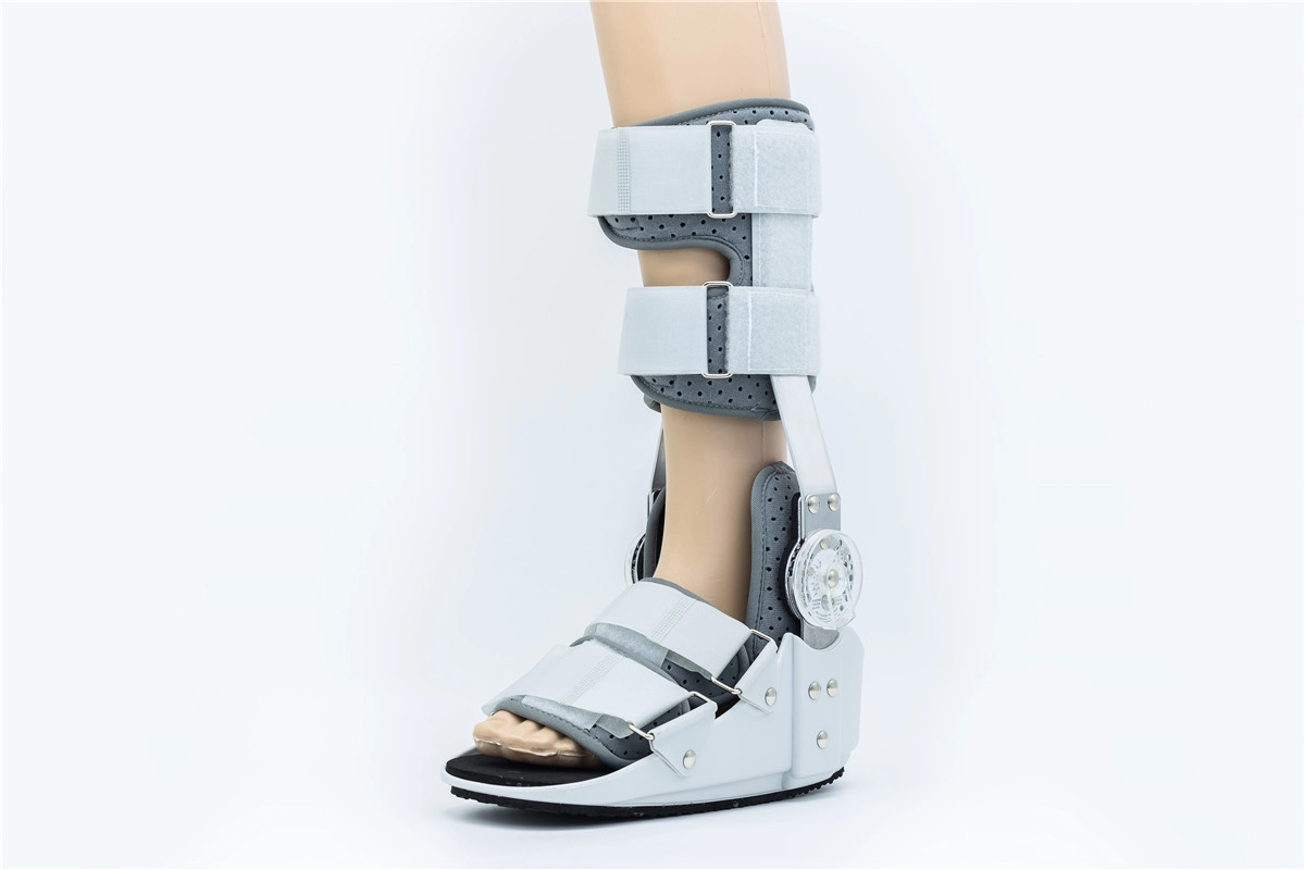 Alto Verano ROM Walker fractura Tirantes para botas con vainas de aluminio y tobilleras de gel