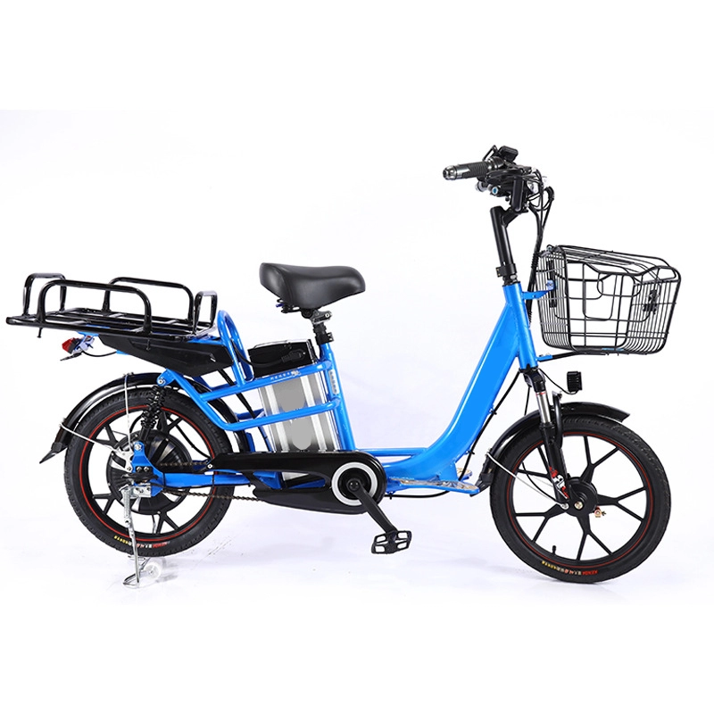 bicicleta eléctrica de Ebike del cargo de la entrega de la comida del ciclo de 350w E para los adultos