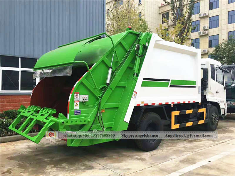 rubbish compactor truck