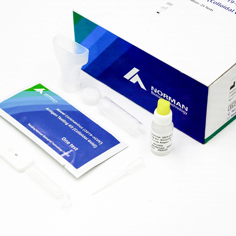 Nuevo kit de prueba de antígeno de coronavirus (2019-nCoV) (oro coloidal)