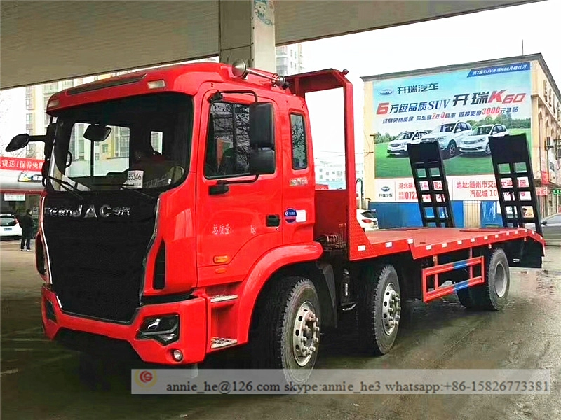 Camión transportador de cama plana de gran tamaño JAC de 20 toneladas