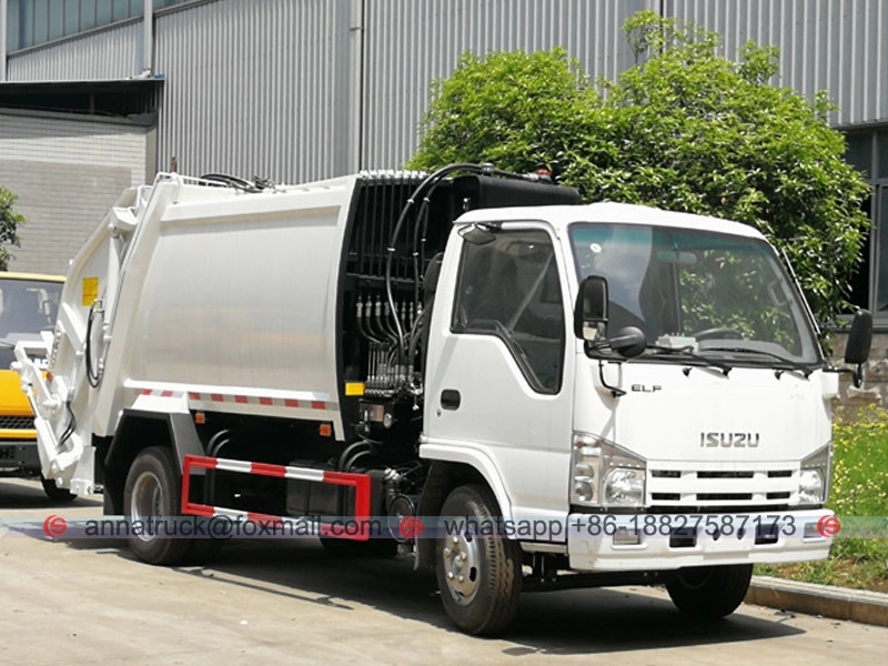 Camión de basura comprimido 4cbm ISUZU