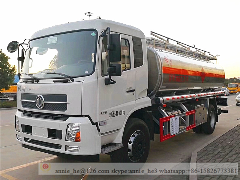 Camión cisterna de combustible de aleación de aluminio ligero de 4,000 galones