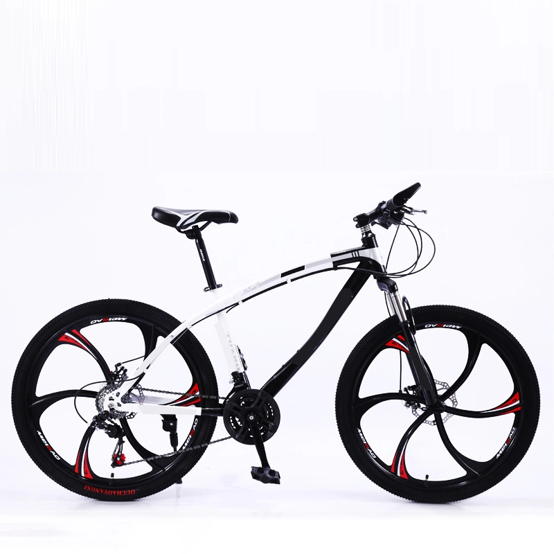 Acero de alto carbono 24 26 pulgadas 21 engranajes neumático de alta velocidad bicicleta de montaña