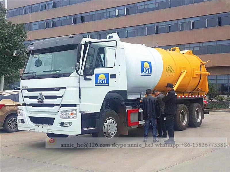 Camión aspirador de aguas residuales HOWO 16m³