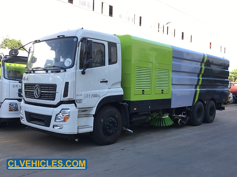 DongFeng KINLAND KL Tanque de agua de 12000 litros y vehículo de lavado de carreteras con cubo de basura de 10000 litros