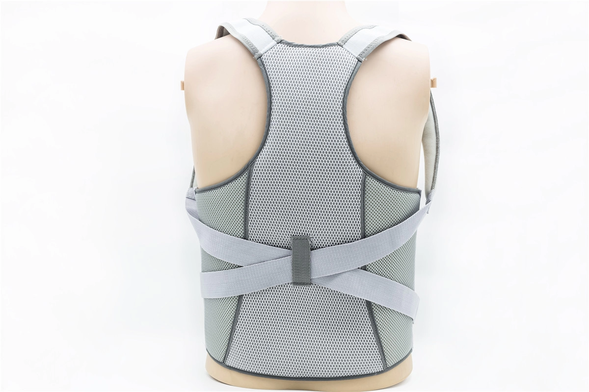 Soportes espinales altos ajustables con barra de metal para corrector de postura o aparatos ortopédicos para aliviar el dolor en la parte superior de la espalda
