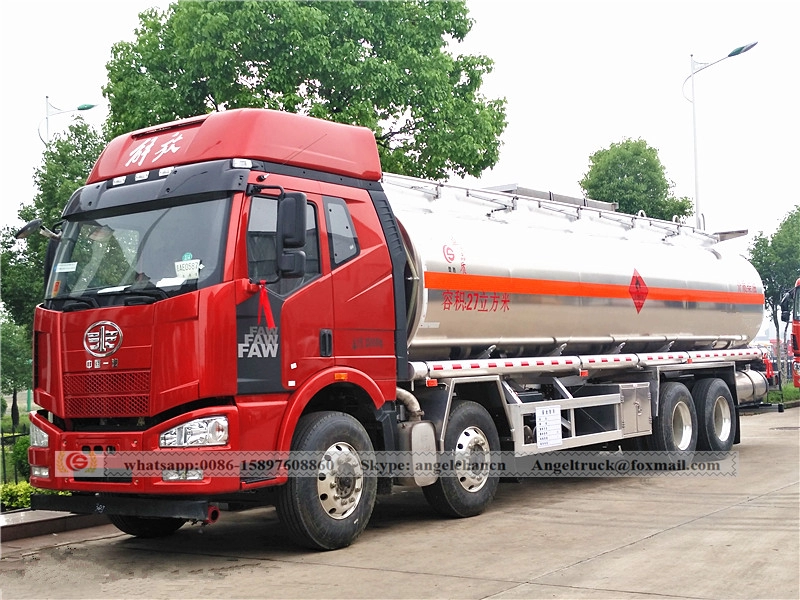 Camión de aceite diesel de aluminio resistente 8x4 27 cbm FAW