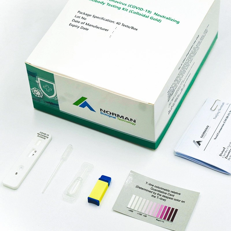 Nuevo kit de prueba de anticuerpos neutralizantes para coronavirus (COVID-19) (oro coloidal)