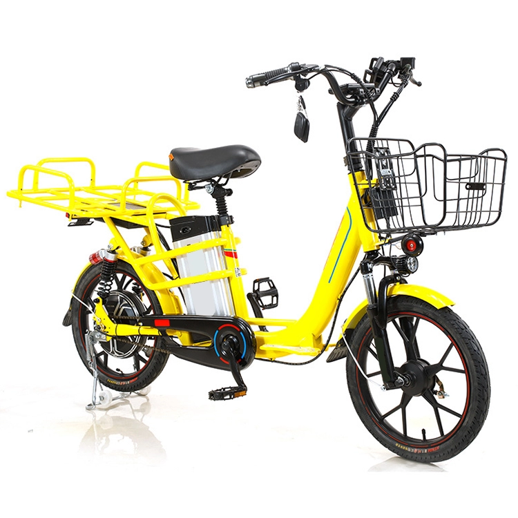 bici eléctrica de la entrega de la pizza de la batería de litio 48v con el motor 400w