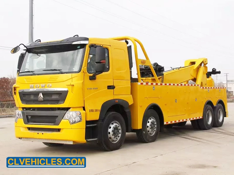 Camión de recuperación de camión de auxilio de línea integrada de servicio pesado howo de 25 toneladas