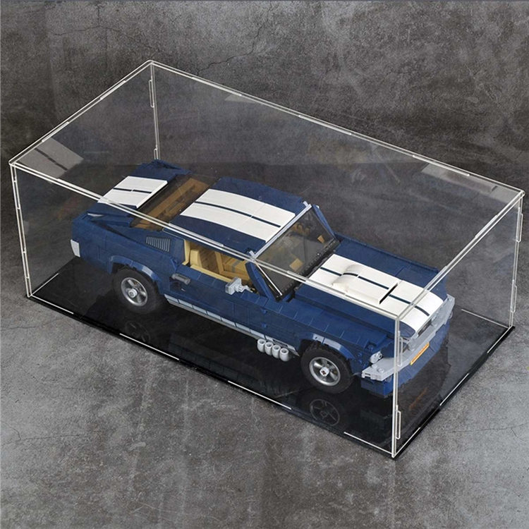 Caja de juguetes acrílica modelo de coche pantalla práctica a prueba de polvo