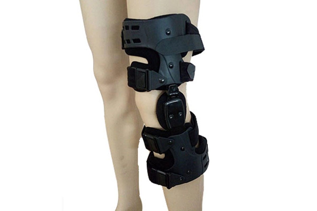 Descarga de inmovilizadores de rodilla OA con bisagras Soportes para piernas para osteoartritis con estándares FDA CE ISO 13485
