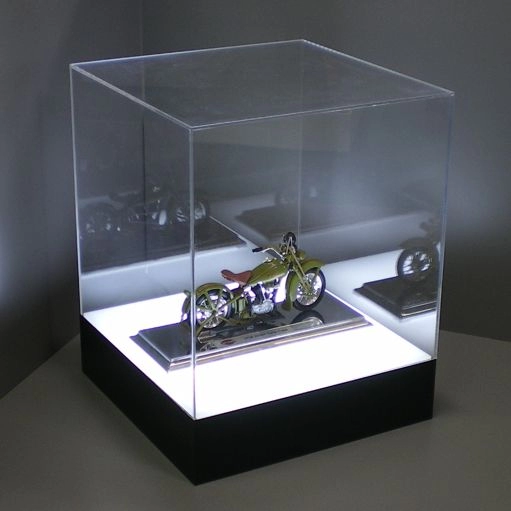 Caja de exhibición modelo acrílico con luz led