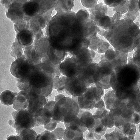Nanopartículas de aleación de hierro, níquel y FeNi