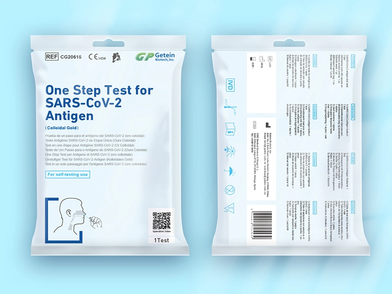 Prueba de un paso para el antígeno SARS-CoV-2 (oro coloidal) (hisopo nasal)