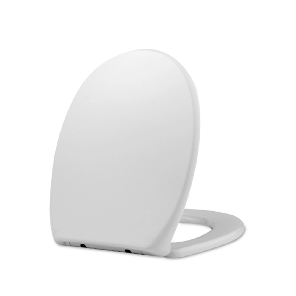 Cubierta de tapa de inodoro redonda de forma ovalada blanca cubierta de asiento de inodoro de tamaño universal