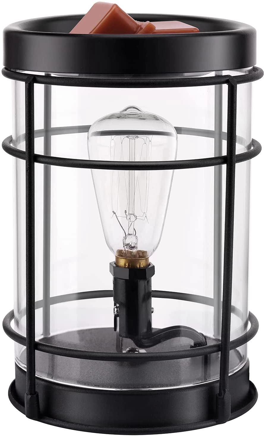 Quemador calentador de velas de metal estilo Edison para cubos de cera