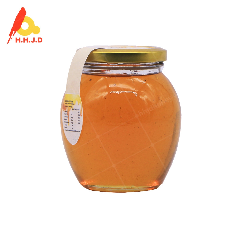 Botella de venta al por menor de fábrica de miel de girasol cruda natural